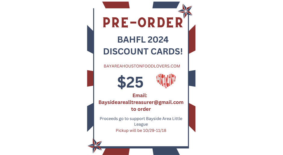 BAHFL 2024 Discount Cards